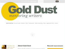 Tablet Screenshot of gold-dust.org.uk